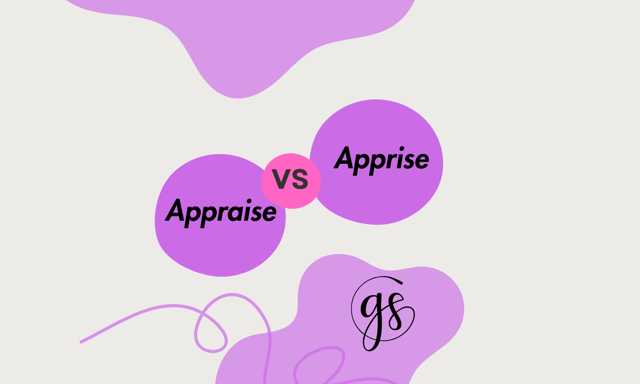 appraise difference from apprise