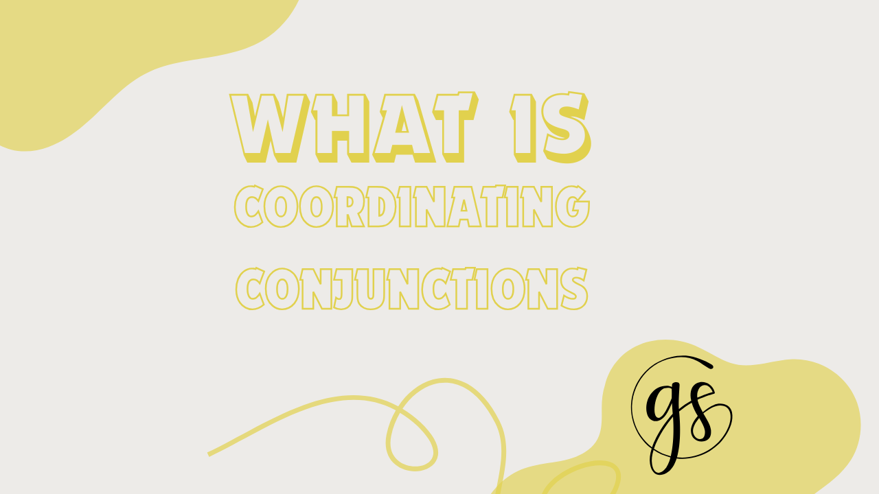 coordinating conjunction usage